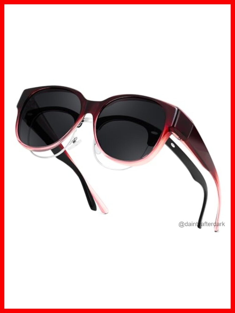 Polarized Fit Over Glasses Sunglasses UV400 Full Coverage Cat Eye